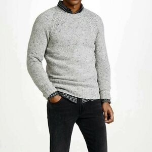 RAILS Arwen - S - Men's Wool Sweater - Heather Grey